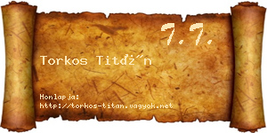 Torkos Titán névjegykártya